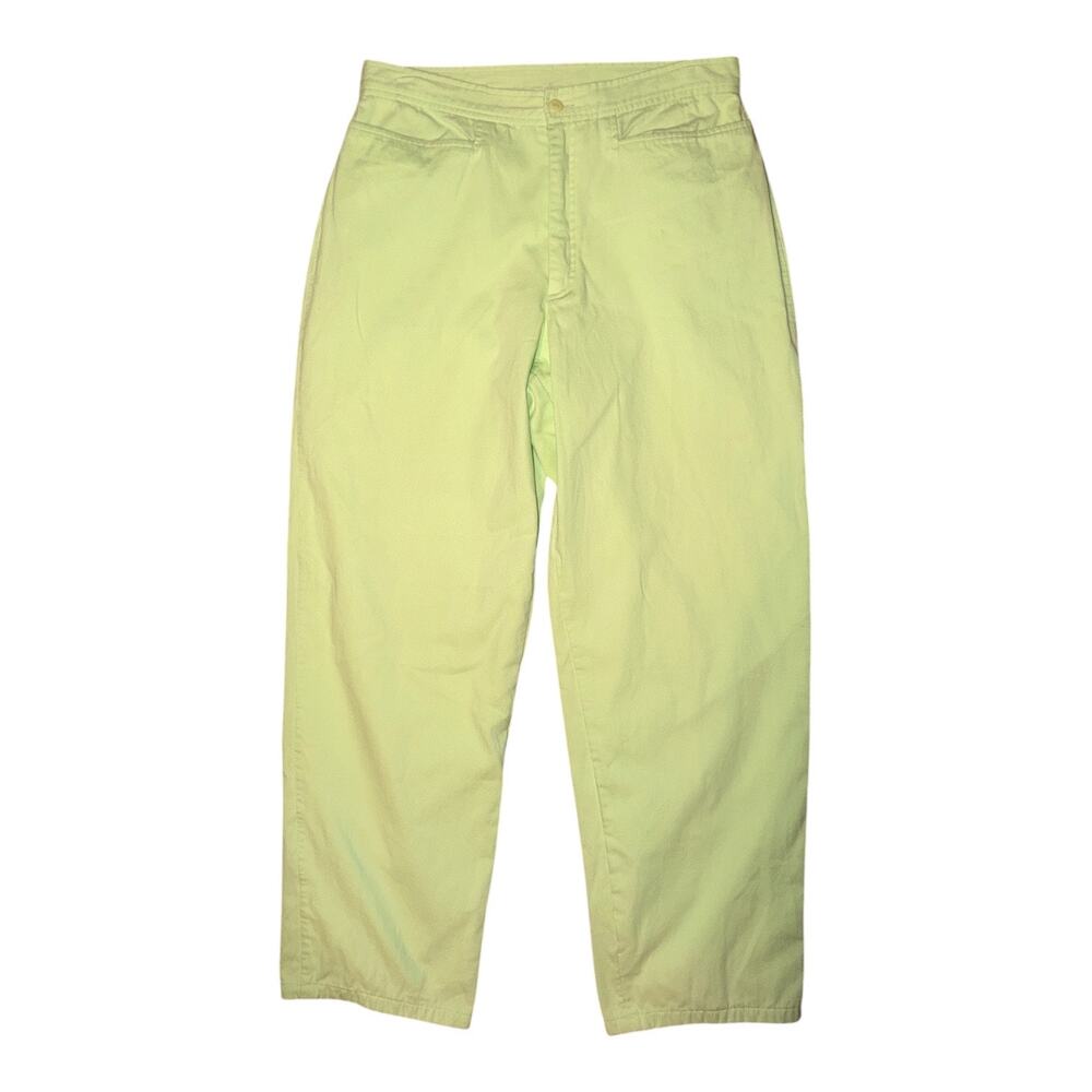 Lilly Pulitzer Women’s Size 12 Lime Green Comfort Resort Wear Pants Vintage